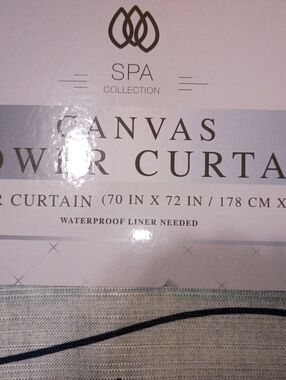 "Spa Collection" Canvas Shower Curtain 70x72 Paris Theme NEW  2 AVAILABLE